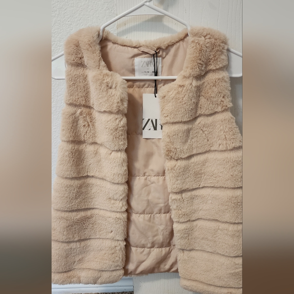 Zara Cream Quilted Vest